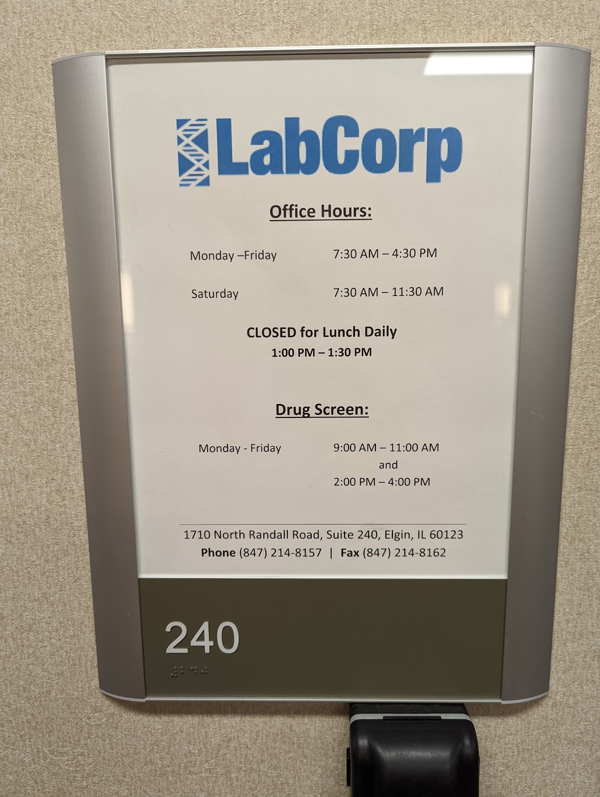 Photo of LabCorp Elgin COVID Testing at 1710 N Randall Rd Ste 240, Elgin, IL 60123, USA