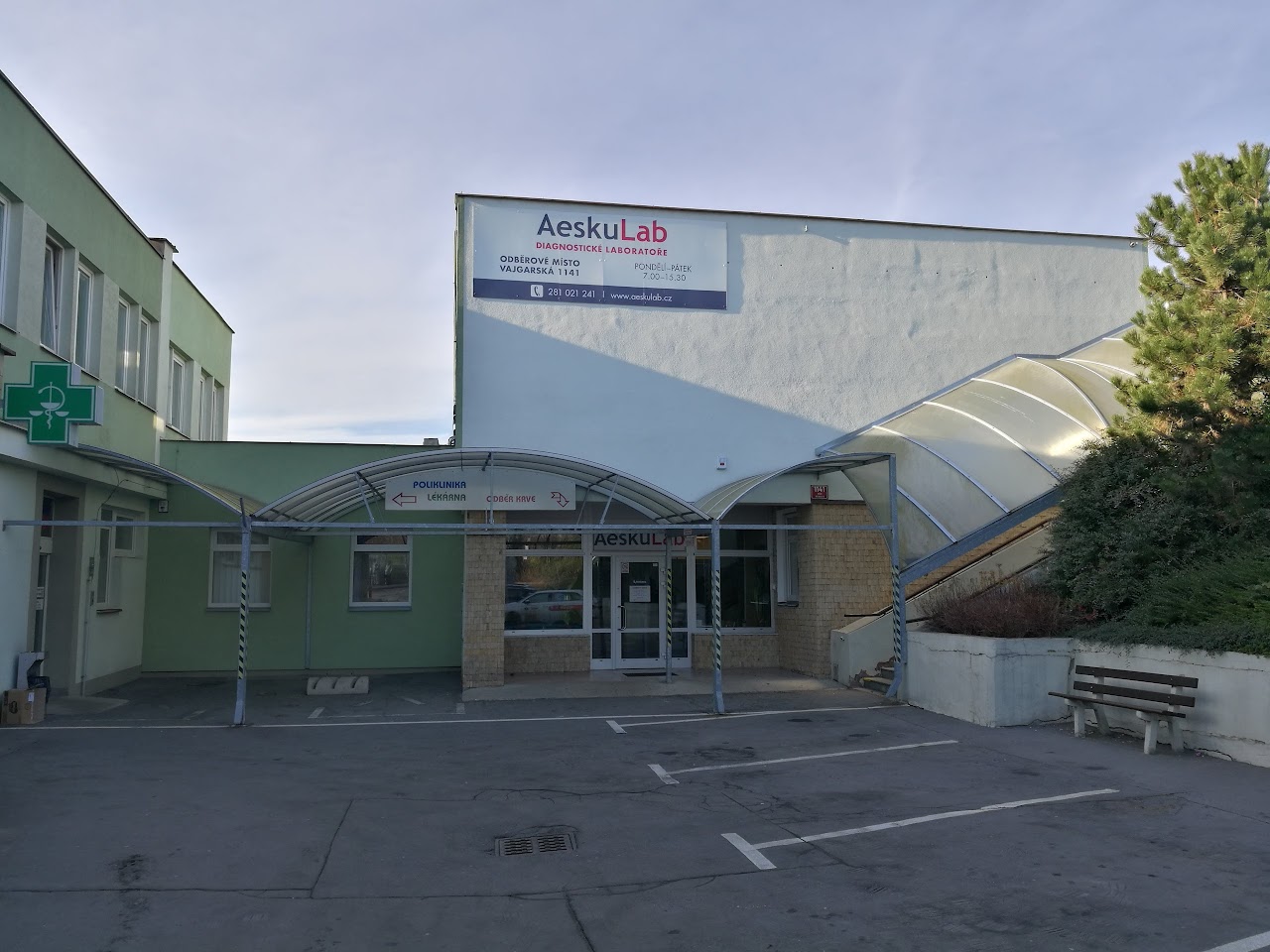 Photo of AeskuLab Kyje COVID Testing at Vajgarská 1141, 198 00 Praha 14-Kyje, Czechia