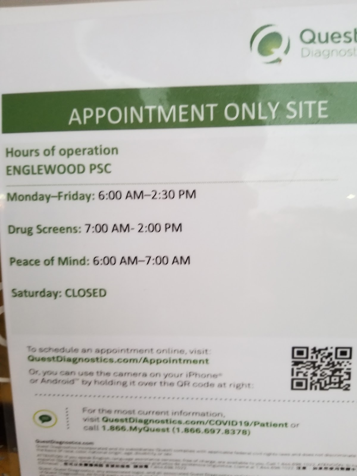 Photo of Quest Diagnostics Englewood COVID Testing at 2960 S McCall Rd B111, Englewood, FL 34224, USA