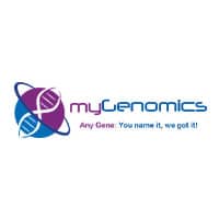 Logo of myGenomics's COVID testing division
